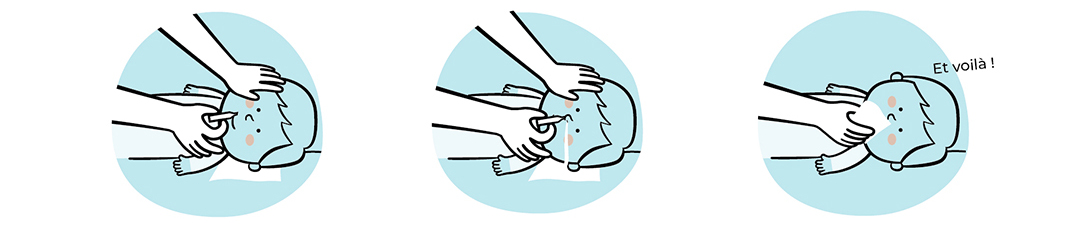 Laver le nez de b&eacute;b&eacute;